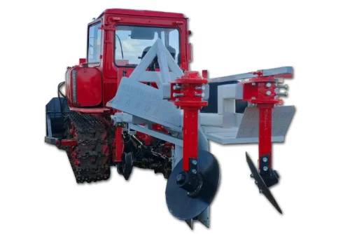 Навесная посадочная машина для точечной посадки саженцев плодовых деревьев